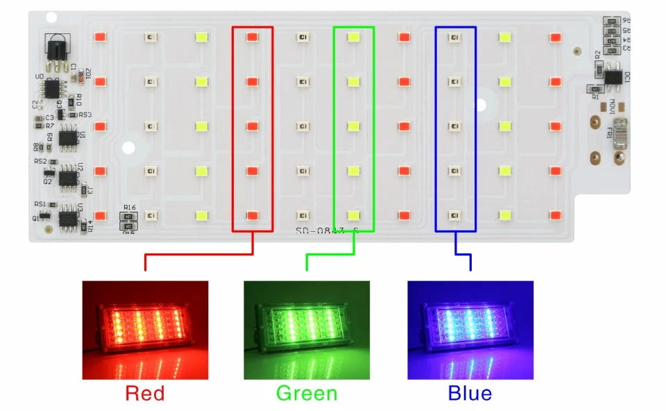 Description Picture 5 of item50W LED Chip for Flood Light SMD 2835 Outdoor Floodlight RGB Spotlight Lighting Beads AC 220V For LED Street Lamp