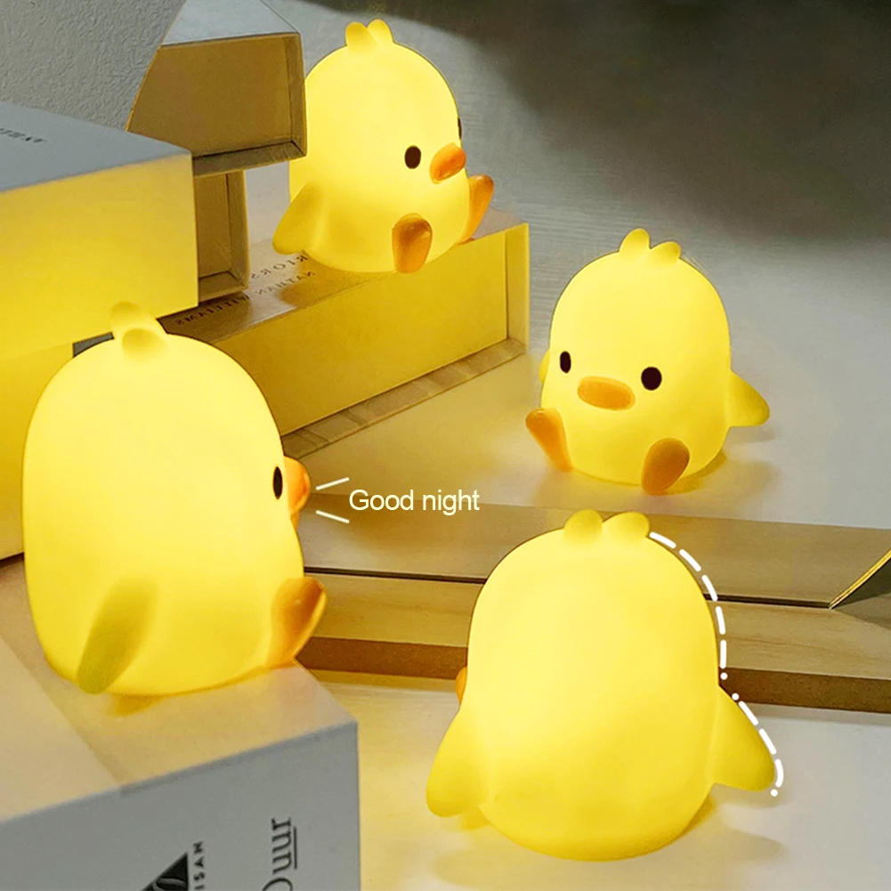 Description Picture 5 of itemCute Duck Night Lamps Animal Night Lights Desktop Ornament Decorative Table Lights for Bedroom Bedside Sleeping Lamp