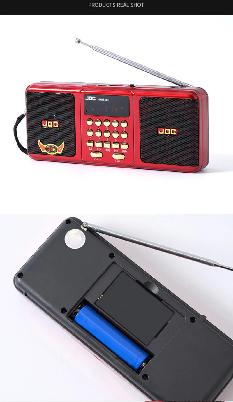 Description Picture 2 of itemPortable Stereo FM Radio Wireless Speakers USB TF Card Player Rechargeable Bluetooth-compatible Speaker With FM Stereo Receiver