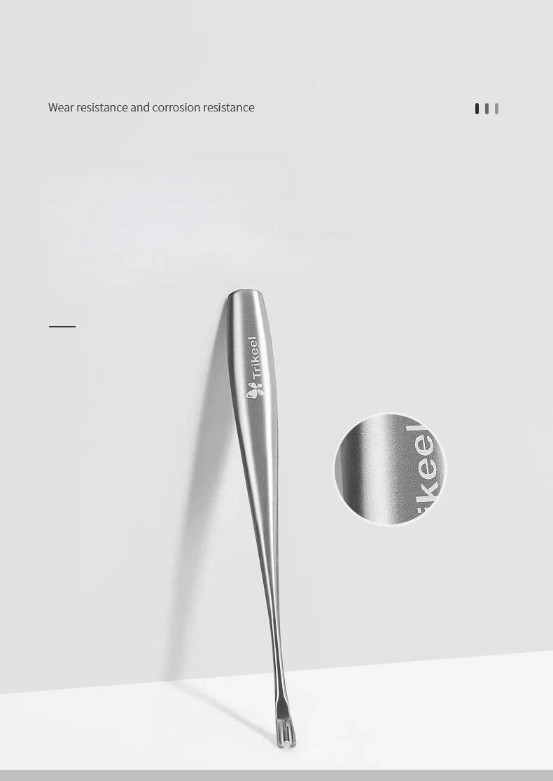 Description Picture 3 of itemU-shaped Cuticle Pushers Nail Fork Nipper Stainless Steel Pusher Nail Cuticle Remover Manicure Pedicure Nail Art Tool