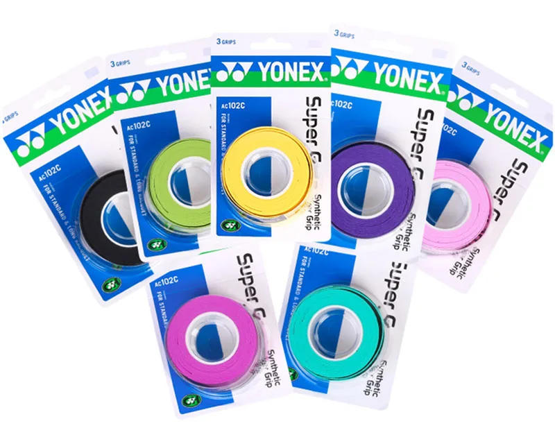 Description Picture 4 of itemYONEX 3 Grips/Pack Cloth AC102 AC102EX 102C Hand Glue Tennis Badminton Racket Professional Anti-slip Rackets Padel Sticky Grip