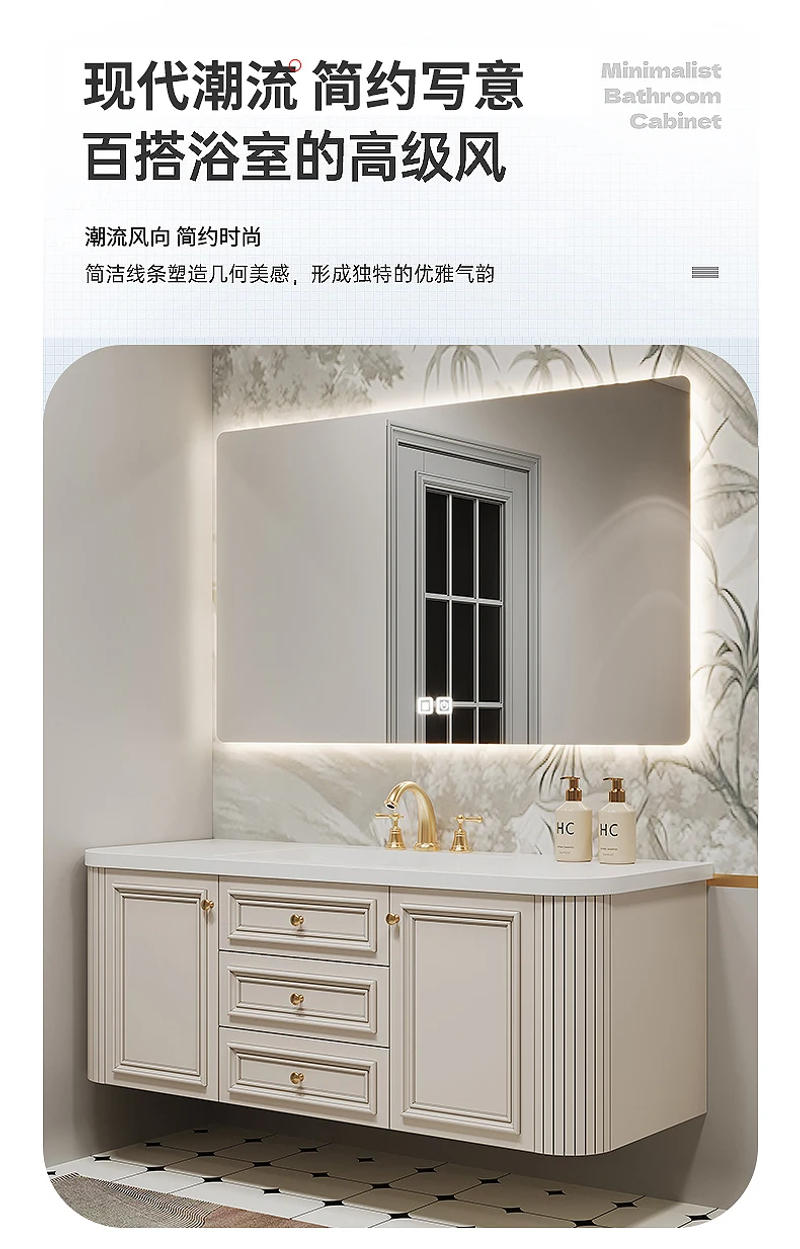 Description Picture 5 of itemMakeup Bathroom Cabinets Luxury Toilet Wall Shelves Medicine Cabinet Mirror Storage Meuble De Rangement Home Furniture TD50BC