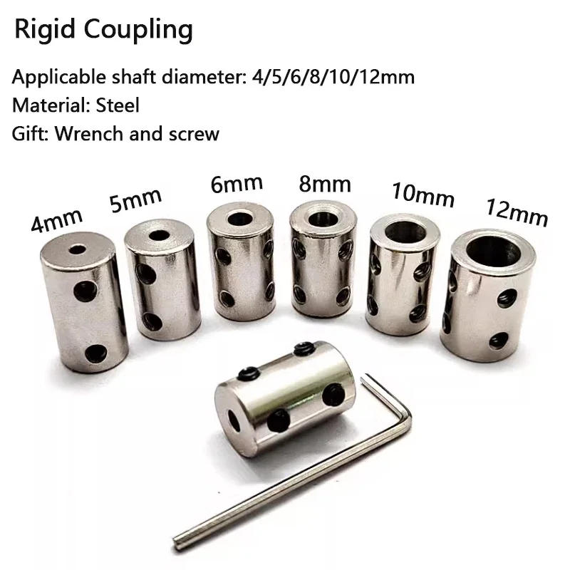 Description Picture 5 of itemRigid coupling 3/4/5/6/6.35/7/8/10/12mm motor shaft variable diameter conversion connector cylindrical coupling DIY model mechan