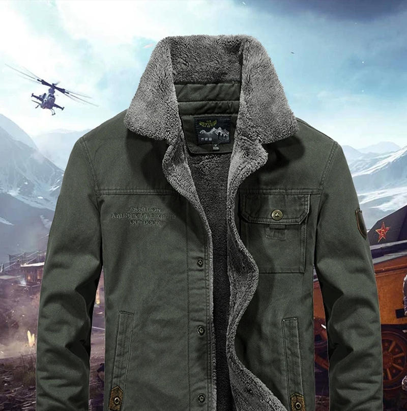 Description Picture 4 of itemBOLUBAO 2024 Outdoor Casual Jacket For Men Cotton Cashmere Warm Coat High Quality Design Hot Casual Jacket For Men