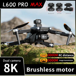 L600 PRO MAX Drone 8K 3-Axis PTZ HD Dual Camera 360° Laser Obstacle Avoidance Brushless Motor GPS 5G WIFI RC FPV Quadcopter Toy