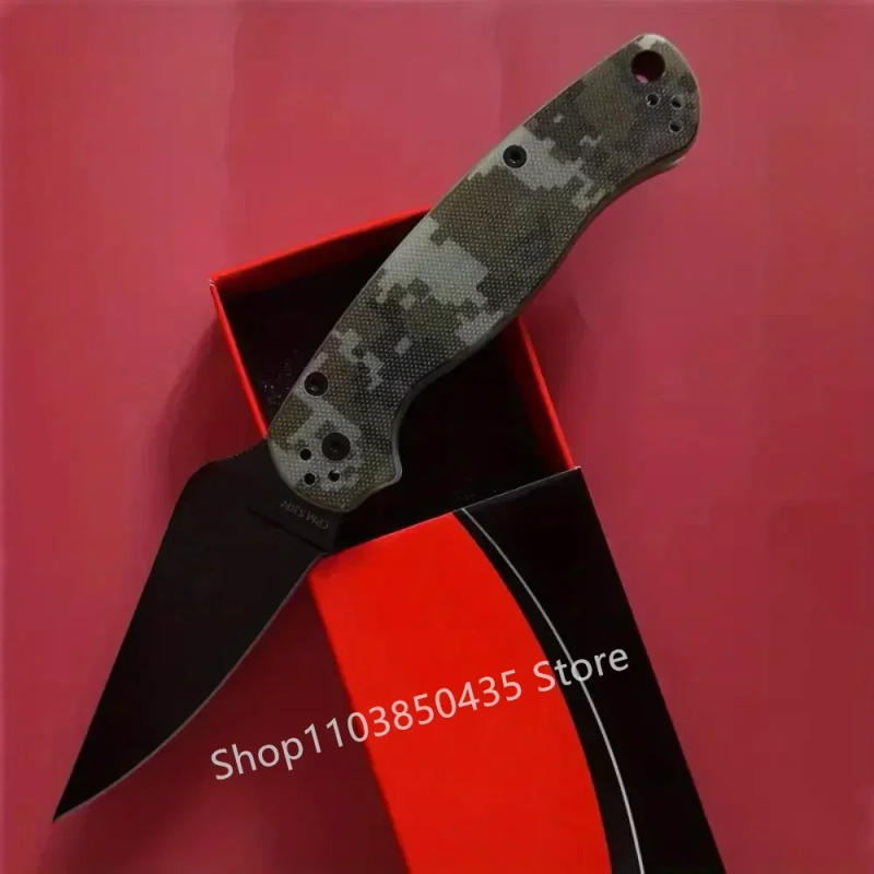 Description Picture 6 of itemC81 Camouflage Folding Pocket Knife S30V Blade G10 Handle Outdoor Tactical Knives Hiking Hunting Survival Defense Camping Tool