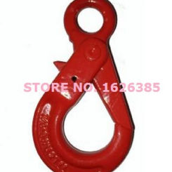 1.12T G80 eye self-locking  hook industrial grade lifting rigging hardware forged alloy steel hoist crane winchpart