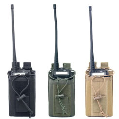 Molle Radio Pouch Walkie Talkie Interphone Holster Outdoor Hunting Accessories EDC Waist Bag Phone Holder Magazine Pouches