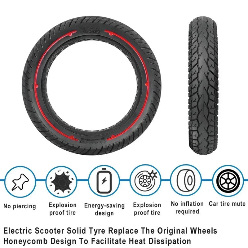 Description Picture 3 of item12 Inch 12x2.125 Solid Tire  Replace Parts for Electric Scooter Electric Bicycle Off-Road Non- Inflatable Explosion-proof Tyres