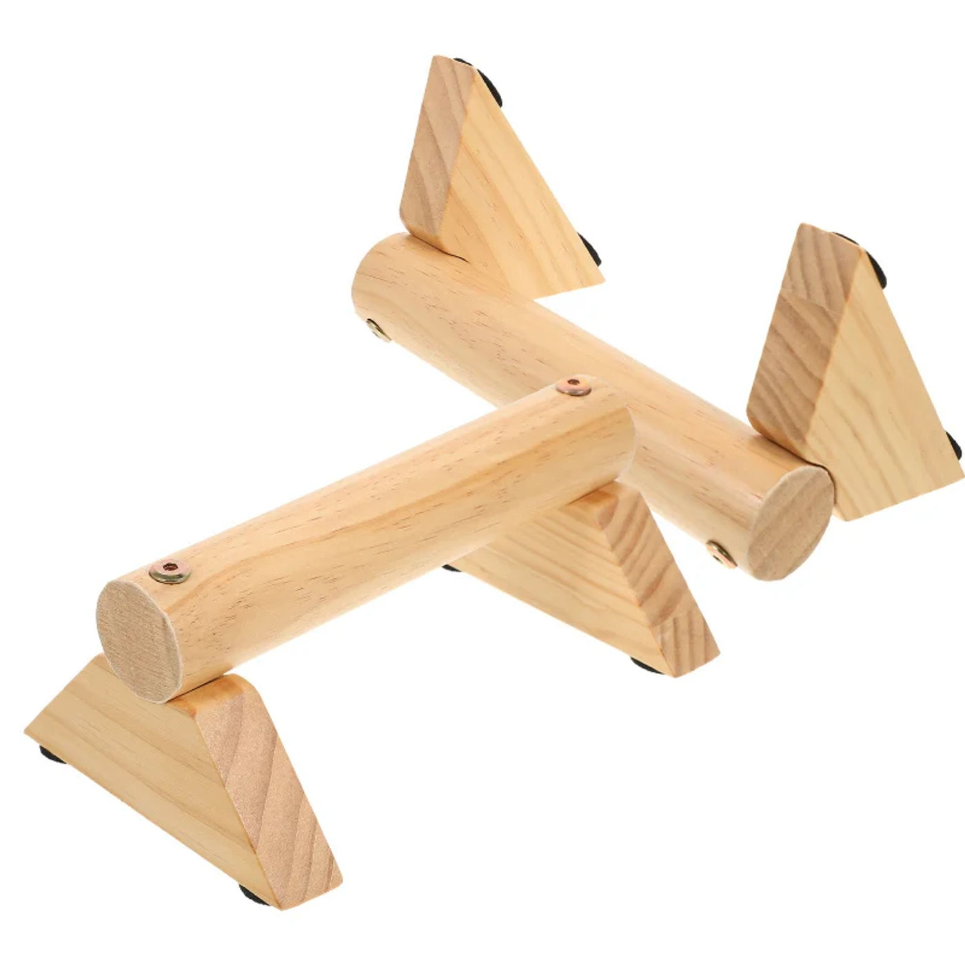 Description Picture 5 of item1 Pair Wooden Push-Up Bar Stands Gym Push Exercise Push-Up Ups Rack Board Fitness Body Building Training Handstand Parallel Rod