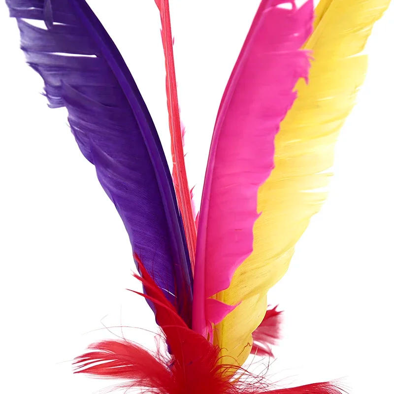 Description Picture 3 of item1pc China Jianzi Footbal Foot Kick Handwheel Fancy Goose Feather Shuttlecock Fitness Entertainment For Physical Exercise