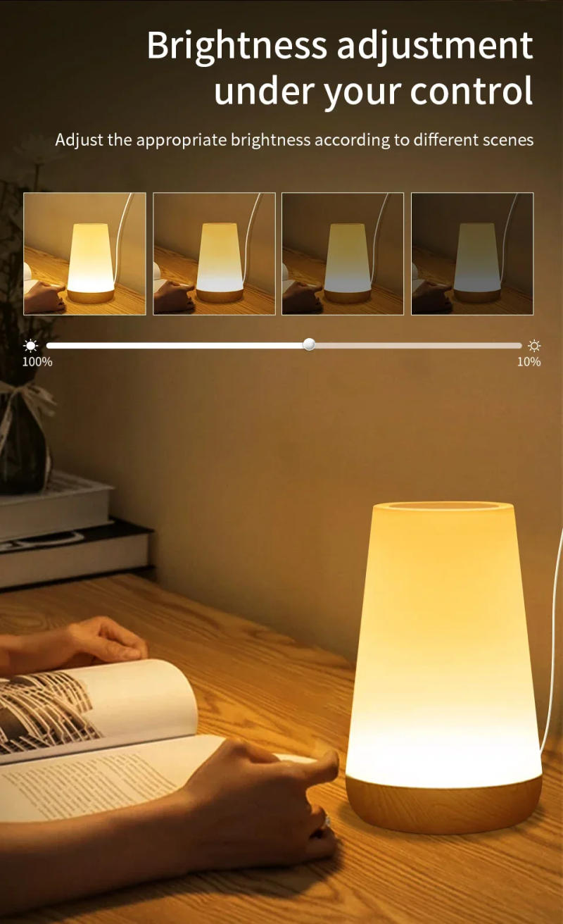 Description Picture 4 of itemTuya Wifi Smart Touch Night Light LED Table Lamp Bedside Lamp Voice Control Dimmable Lamp Rechargeable Bedside Lamp Alexa Google