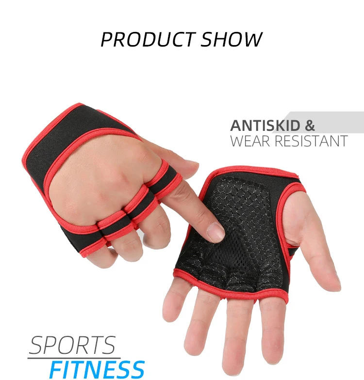 Description Picture 4 of itemGym Gloves for Men Women Fitness Weight Lifting Wristband Gloves Body Building Training Sports Exercise Cycling Glove Shockproof