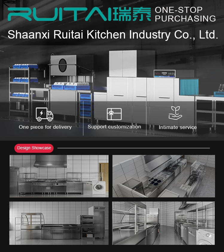 Description Picture 3 of itemRUITAI Commercial Dish Washer Dishwasher Hood Type Dishwasher For Hotel Kitchen