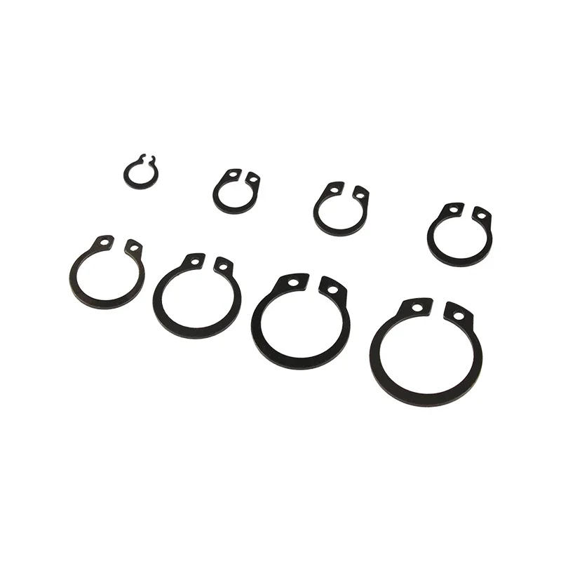 Description Picture 6 of item200pcs C-clip Washers External Retaining Circlips Snap for Bearing Shaft with 2pcs 7" Curved Straight Tip Pliers Set