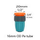 1I2 3I4 x 16mm
