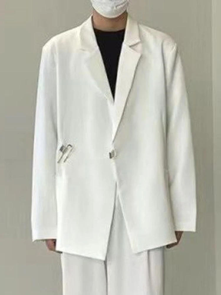 Description Picture 5 of itemCasual suit jacket for men in spring and summer,  design that is niche. Instagram trendy and handsome men's white suit