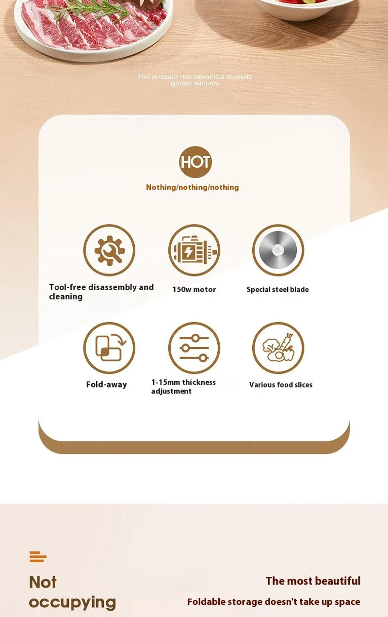 Description Picture 3 of itemElectric Lamb Roll Slicer Small Beef Slices Meat Slicer Household Meat Slicer Artifact Commercial Meat Slicer