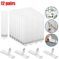 Punch-free Frame Tape Strips Assorted Mounting Self Adhesive Picture Frame Fixed Poster wall Hook Decorate Fixing wall Hanger