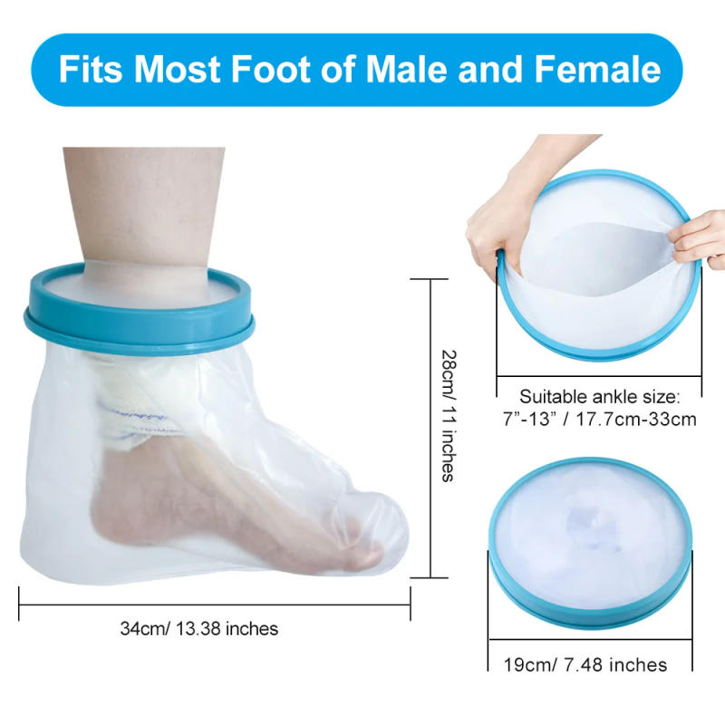 Description Picture 3 of itemAdult Foot Cast Covers for Shower Waterproof Shower Bandage and Cast Protector for Shower and Bath Watertight