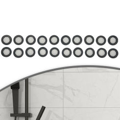 Hose Gasket Rubber Washer 20pcs 40 Mesh Accessories Black Filter Net For 1/ 2in Tap Head O Ring Replacement Seal