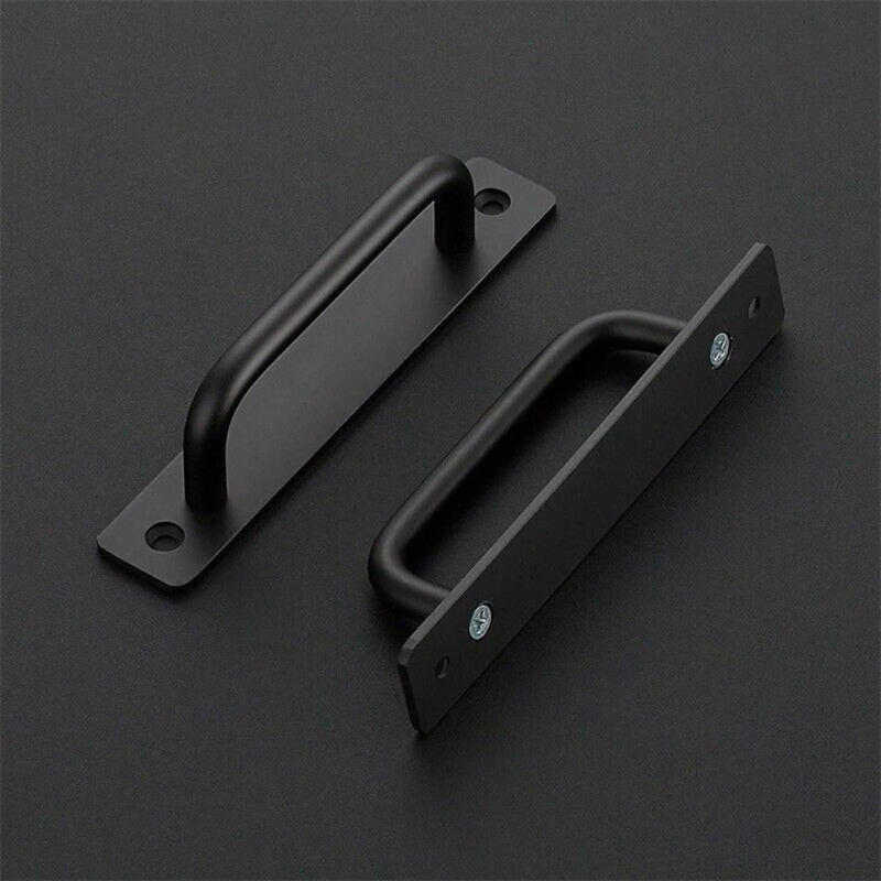 Description Picture 4 of item2Pcs Door Pull Handles Aluminium Alloy Balcony Window Sliding Door Handles Black Gate Shed Handles Furniture Pulls Hardware