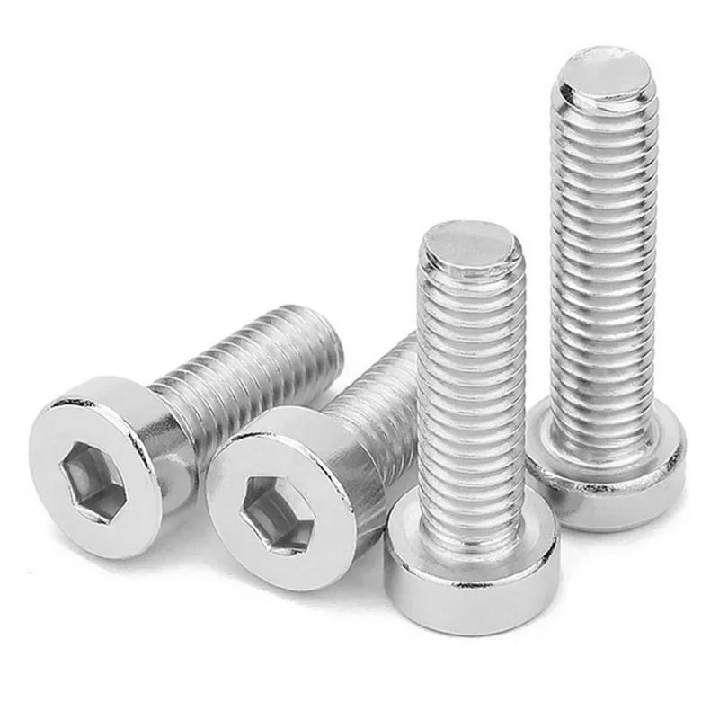 Description Picture 4 of item1-100 Pieces of 304 Stainless Steel Thin Short Cylindrical Head Hexagonal Screws M2 M2.5   M3   M4  M5  M6  M8  M10  M12
