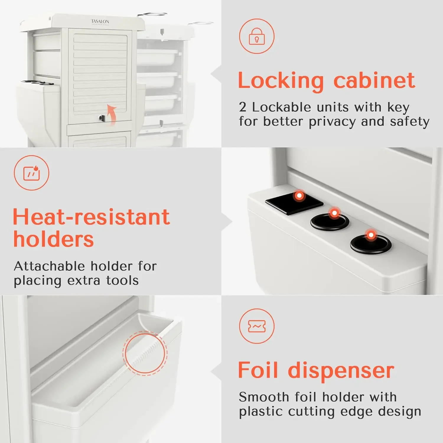 Description Picture 5 of itemUltimate Salon Trolley Cart for Salon Station Space Saving  Rolling Cart for Extra Storage Hair  Beauty Cart New