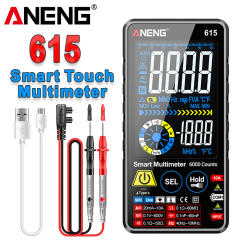 ANENG 615 Digital Multimeter 6000 Counts AC/DC Voltage/Current Meters Smart Touch Rechargeable Multitester Tester Current Tool