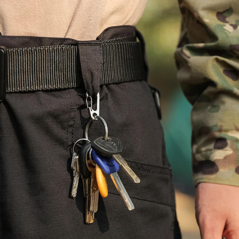 Description Picture 4 of item10/30pcs Lobster Clasp Buckle Keychian Mini Carabiner Outdoor Camping Hiking Buckles Alloy Spring Snap Hook Key Holder Tool Clip