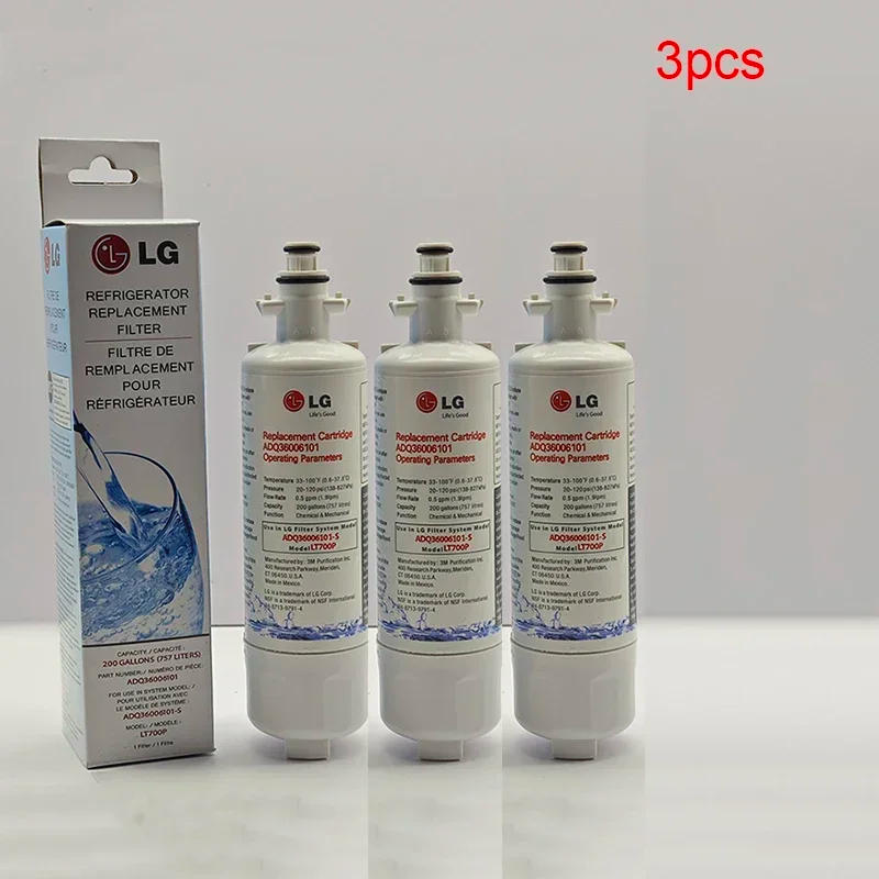 Description Picture 5 of itemLong Lasting LG LT700P Fridge Water Filter Replacement Compatible with LFXS30766S ADQ36006101 Kenmore