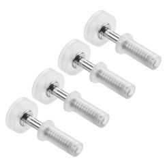 4PCS Bifold Door Top Pivot Hinge Guide Wheel Bifold Cabinet Door Hardware Repair Parts Sliding Door Metal Top Pivot