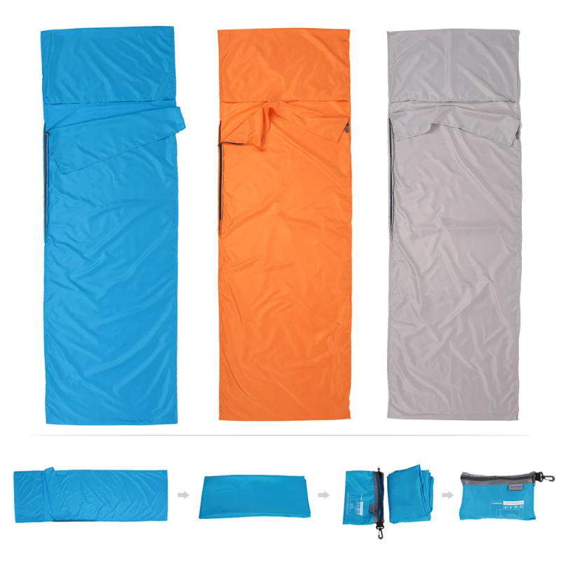 Description Picture 5 of itemTOMSHOO 70*210CM Portable Lightweight Sleeping Bag Outdoor Travel Camping Hiking Sleeping Bag Liner with Pillowcase