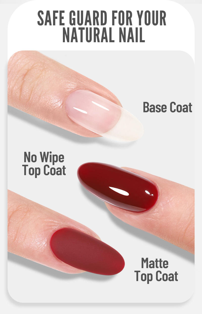 Description Picture 3 of itemYOKEFELLOW UV Gel Nail Polish 10ml Top Coat No Wipe High Quality Professional