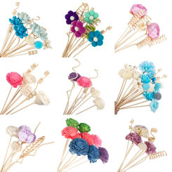 Chrysanthemum Reed Diffuser Sets Artificial Plant Fireless Aroma Vine Combination Desktop Decor Home Fragrance Products