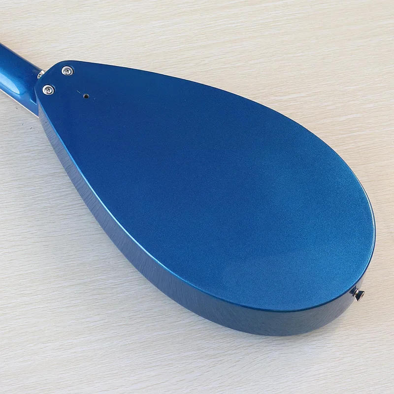 Description Picture 6 of itemStock 6 Strings Acoustic Guitar Lute Shape Body 36 Inch Blue Color Folk Guitar High Gloss Good Handicraft Free Shipping