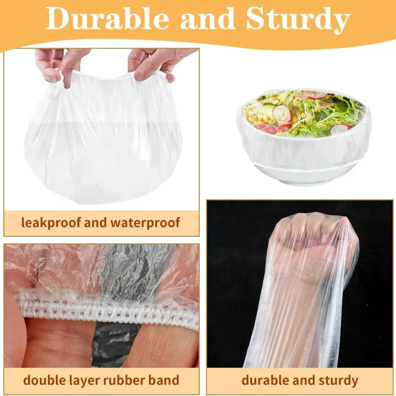 Description Picture 2 of itemFood grade plastic wrap cover, disposable household plastic wrap cover with elastic mouth bowl cover