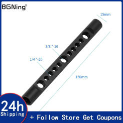 DSLR Camera Rig 15mm Cheese Rod Bracket 1/4" 3/8" Screw Holes Shoulder Rods System Rail Light Mic Holder Magic Arm Stand Mount