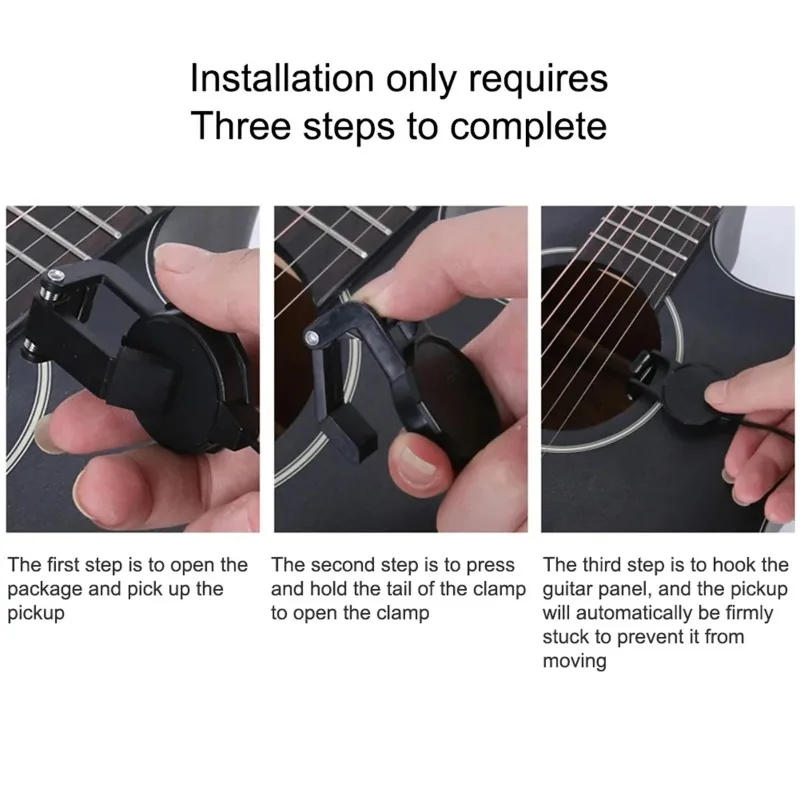 Description Picture 4 of itemLength 3M Audio Jack Clip on Pickup for Acoustic Guitar\Mandolin\Bouzouki\Violin\Banjo\Ukulele Sound Pickup Transducer Guitars