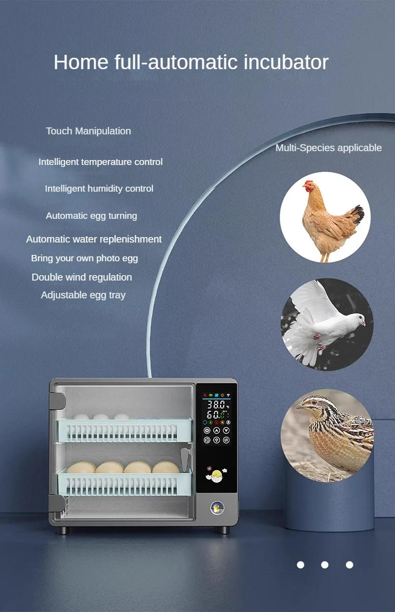 Description Picture 2 of itemHousehold Small Incubator Automatic Egg Incubator Duck Goose Pigeon Intelligent Incubator Appareil Cuisine Home Appliance