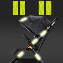 10PCS baby stroller safety warning anti-collision reflective patch bicycle night light patch safety warning patch multiple uses