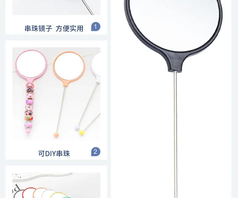 Description Picture 5 of item30pcs DIY Beaded Mirror Portable Beadable Bliss Home Decor Wedding Favors Gift for Guests Party Favors for Kids Birthday