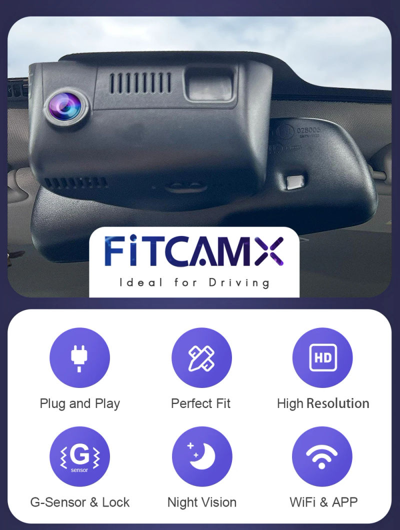 Description Picture 3 of itemCar Camera for Jeep Grand Cherokee 2014 - 2024, FITCAMX 4K 2160P Dash Cam WIFI Connection APP Control