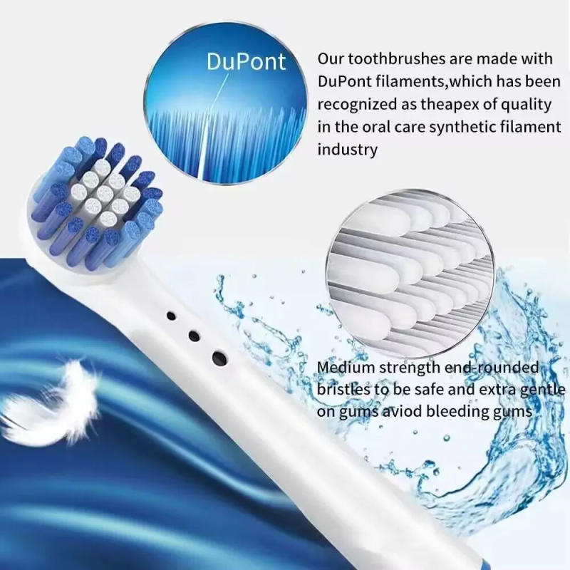 Description Picture 3 of item12PCS Electric Whitening Toothbrush Replacement Brush Heads For Oral B Toothbrush Head 3D Tooth Brush Head Nozzles (Not for iO)