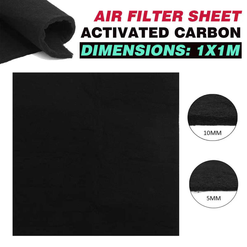 Description Picture 5 of item1 PCS 1Mx1M HEPA Air Purifiers Accessories Purifier Filter Fabric Universal Activated Carbon Foam Sponge Air Filter Sheet Pad