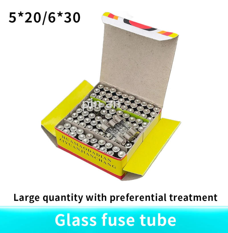 Description Picture 5 of item100PCS FUSE 5*20 5X20 5MM * 20MM Glass insurance tube safety