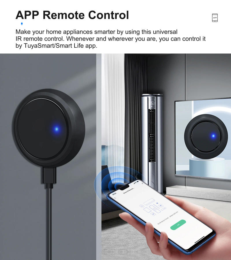 Description Picture 4 of itemGIRIER Tuya WiFi Smart IR Remote Control Hub, Universal Infrared Remote Controller Blaster for TV AC Works with Alexa Hey Google