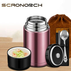 1500ml Food Thermos Stainless Steel Vacuum Insulated Soup Jar Office Home Thermo Food Containers Portable Lunch Box Storage Jars