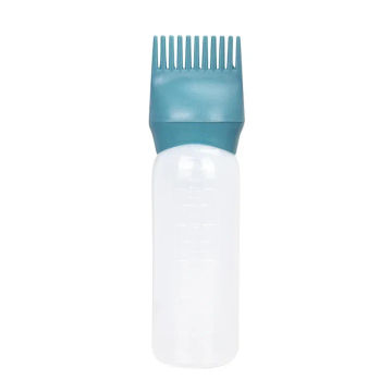 1Pc 120ml Plastic Hair Oil Applicator Bottle Hairdressing Shampoo Bottle Hair Dye Refillable Bottle Hair Coloring Styling Tools