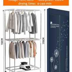 Portable electric clothes dryer 110V-1500W heating clothes dryer with timer 의류 건조기 secadora ropa sèche linge  مجفف ملابس 빨래 건조대